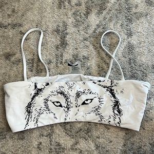 Wolf Swimsuit Top